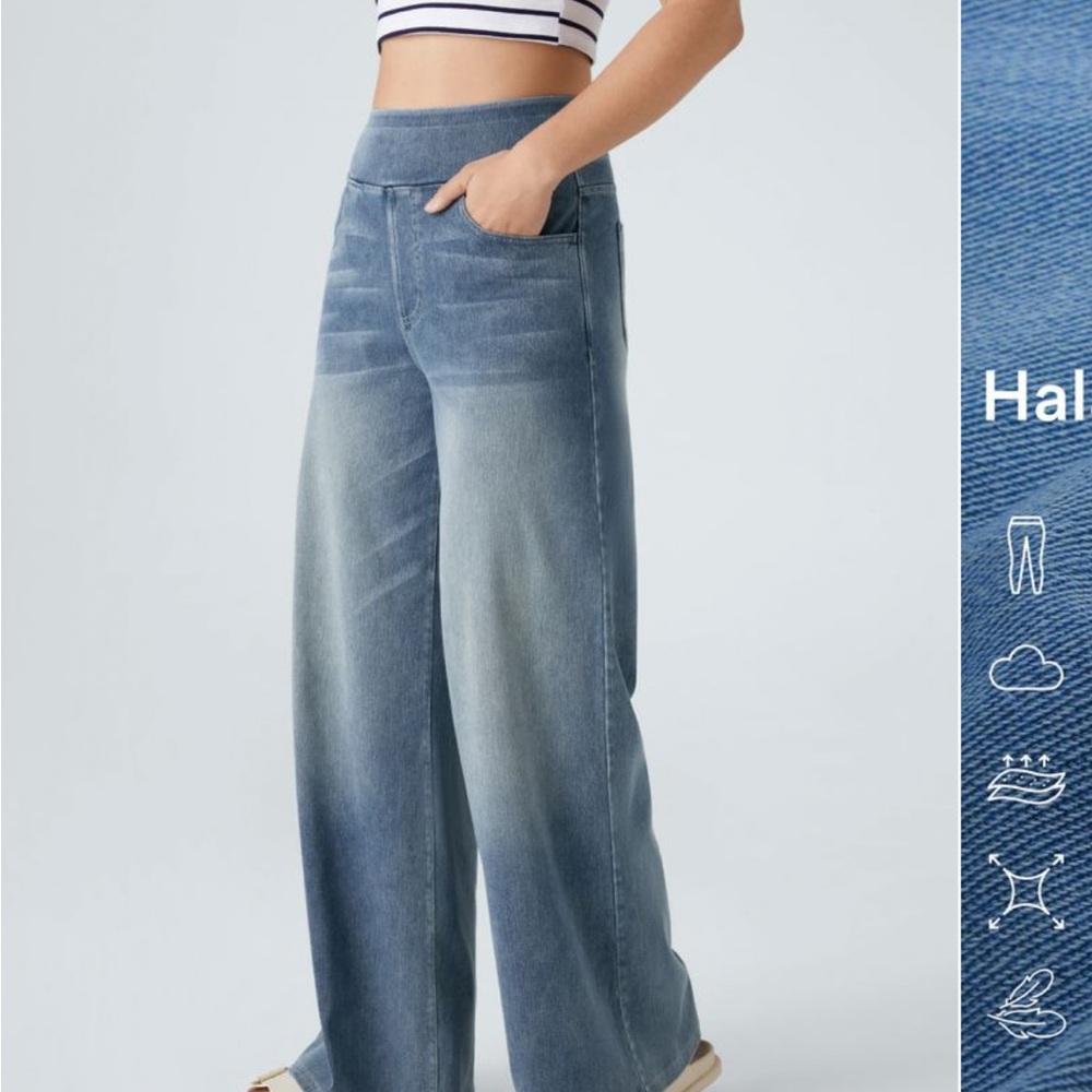 Halara Blue Flex Denim Pants